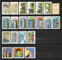 Lot De 40 Timbres 2015 - 2016 Oblitéré - Used Stamps