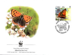 FDC Ireland/WWF Protected Butterfly 2005 - Mariposas