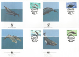 FDC Faroe Islands/WWF 1990 Whale - Baleines