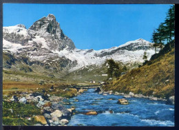 Valle D'Aosta - Cervinia Breuil - M. Cervino - Non Viaggiata 1963  - Rif. Fx001 - Other & Unclassified