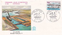 1er Jour, Le Havre, Ecluse François 1er - 1970-1979