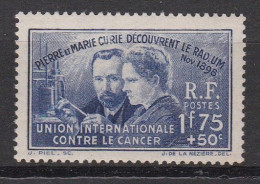 France Découverte Du Radium Pierre Et Marie Curie N°402 Neufs ** - Ungebraucht