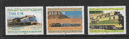 MAURITANIE 2003 TRAINS YVERT N°740/742 NEUF MNH** - Trains