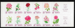 Monaco 1995. Carnet N°12, Fleurs, Roses, Oeillets, Fuchsias, Etc... - Rosas