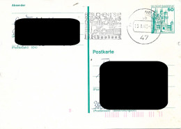GERMANY. POSTAL STATIONERY FROM HAMM TO HANNOVER. 1989 - Cartes Postales - Oblitérées