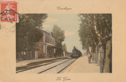 CPA-84-COURTHEZON-La Gare - Sonstige & Ohne Zuordnung