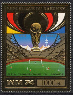 Football / Soccer / Fussball - WM 1974:  Dahomey  Goldmarke **, Perf. - 1974 – Germania Ovest