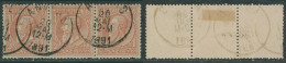 émission 1884 - N°51 En Bande De 3 Obl Simple Cercle "Anvers" (1891) - 1884-1891 Leopold II.