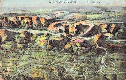 Verdun-Argonnerwald - Übersichtskarte Gel.1915 Feldpost - Verdun