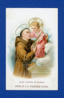Image Religieuse Souvenir De  N. D. D' Aiguebelle   Saint  Antoine  De  Padoue. Enfant Jesus - Images Religieuses