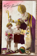 Cpa - Vive St Nicolas - Sinterklaas