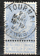 BELGIQUE : 60 (0) – Léopold II - Oblitéré TOURNAI 1899 - 1893-1900 Fijne Baard