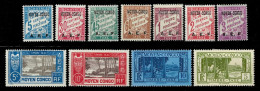 French Middle Congo Year 1928/1930 MH Tax Stamps Lot - Nuevos