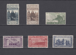 Italy 1926 St. Francis Of Assisi Set,MLH/MH,OG,VF,Scott#178-183 - Nuevos