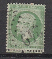 France Napoléon III  Empire Franc 5 C Vert - 1862 Napoleon III