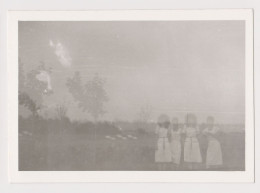 Landscape, Four Person Ghost View, Film Error, Odd Scene, Abstract Surreal Vintage Orig Photo 12.9x9.1cm. (1030) - Objects