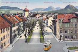 Reutlingen - Lederstrasse Mit Tübingertor Gel.1926 - Reutlingen