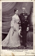 CPA Reine Wilhelmina Der Niederlande, Prince Hendrik, Portrait, Uniform, Orden - Royal Families
