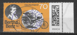 BRD 2024   Mi.Nr. 3829 , Bertha Benz - Nassklebend - Gestempelt / Fine Used / (o) - Used Stamps