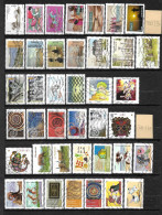 Lot De 40 Timbres 2013 - 2014 Oblitéré - Used Stamps