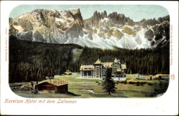 CPA Südtirol, Karerseee Hotel Mit Dem Lattemar - Autres & Non Classés