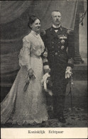 CPA Reine Wilhelmina Der Niederlande, Heinrich Zu Mecklenburg-Schwerin, Portrait, Uniform - Familles Royales