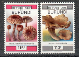 BURUNDI 1027-8  ** MNH – Champignons – Mushrooms – Paddenstoelen 1993 - Nuevos