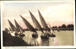 CPA Ägypten, Segelboote Auf Dem Nil - Sonstige & Ohne Zuordnung