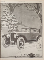Vintage Reclame Advertentie DFP  Affiche Publicitaire  1923   Doriot, Flandrin & Parant - Werbung