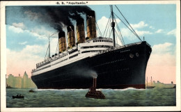 CPA Dampfer SS Aquitania, Cunard Line - Sonstige & Ohne Zuordnung
