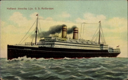 CPA Dampfschiff SS Rotterdam, HAL, Holland Amerika Lijn - Sonstige & Ohne Zuordnung