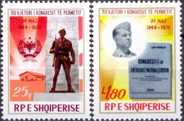 ALBANIA 1974, MONUMENT Of PARTISAN And ENVER HOXHA As SOLDIER, COMPLETE, MNH SERIES In GOOD QUALITY,*** - Albania