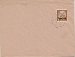 37170# HINDENBURG LOTHRINGEN LETTRE Obl BAN ST MARTIN MOSELLE 30 Décembre 1940 DERNIER JOUR D'UTILISATION - Cartas & Documentos