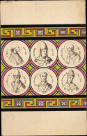 CPA Päpste, Leo I, Gelasius, Felix II - Personajes Históricos