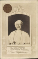 Passepartout CPA Papst Leo XIII., Vincenzo Gioacchino Pecci - Personajes Históricos