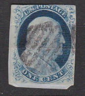 Etats-Unis Franklin N°3  - 1c  Bleu - Used Stamps