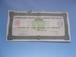 TELMA Compagnie Marocaine De Radio Télévision - Sonstige & Ohne Zuordnung