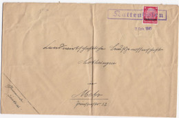 37176# HINDENBURG LOTHRINGEN LETTRE Obl KATTENHOFEN 7 Février 1941 CATTENOM MOSELLE METZ - Cartas & Documentos