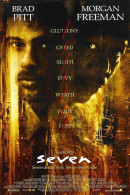Cinema - Seven - Brad Pitt - Morgan Freeman - Affiche De Film - CPM - Carte Neuve - Voir Scans Recto-Verso - Affiches Sur Carte