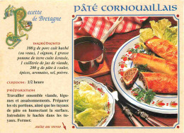 Recettes De Cuisine - Paté Cornouaillais - Bretagne - Gastronomie - CPM - Carte Neuve - Voir Scans Recto-Verso - Küchenrezepte