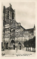 89 - Auxerre - La Cathédrale Saint Etienne - CPSM Format CPA - Voir Timbre Marianne De Gandon - CPM - Voir Scans Recto-V - Auxerre