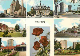 93 - Pantin - Multivues - Automobiles - Fleurs - CPM - Voir Scans Recto-Verso - Pantin