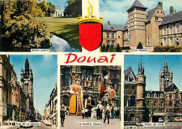 59 - Douai - Multivues - Automobiles - Les Géants Monsieur Et Madame Gayant - CPM - Voir Scans Recto-Verso - Douai