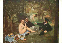 Art - Peinture - Edouard Manet - Le Déjeuner Sur L'herbe - Musée Du Louvre - CPM - Voir Scans Recto-Verso - Peintures & Tableaux