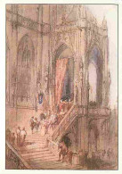 Art - Peinture - Richard Parkes Bonington - Escalier D'une Cathédrale - Description Du Tableau Au Dos - CPM - Voir Scans - Schilderijen