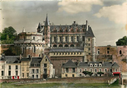 37 - Amboise - Le Château - Le Logis Du Roi Et La Tour Des Minimes - Flamme Postale De Amboise - CPM - Voir Scans Recto- - Amboise