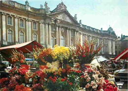 31 - Toulouse - Le Marché Aux Fleurs Sur La Place Du Capitole - Fleurs - Automobiles - Horloge - CPM - Voir Scans Recto- - Toulouse