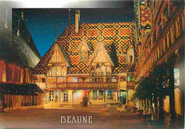 21 - Beaune - L'Hotel Dieu - La Cour D'honneur Illuminée La Nuit - CPM - Voir Scans Recto-Verso - Beaune