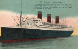 ILE DE FRANCE - Cie.Generale Transatlantique - Steamers