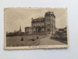 Carte Postale Ancienne Obourg Hotel Communal - Mons